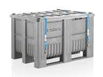 Palletbox 1200x800xH740mm CB1 + deksel UN-keur grijs/grijs, Ophalen of Verzenden, Nieuw