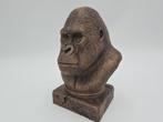 Bust of a Gorilla statue - home decor lover gift him her han, Verzenden, Nieuw