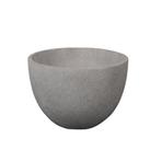 Mini Waskom Idas 22.5x22.5x15.5cm beton rond donker grijs, Verzenden, Nieuw