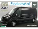 Ford Transit L3H2 Trend 130PK BPM Vrij Airco Cam PDC €547pm, Zwart, Nieuw, Ford, Lease