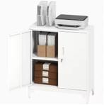 Witte Archiefkast met Dubbele Deuren – Metalen Kantoorka, Verzenden, Nieuw in verpakking