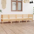 vidaXL 4-delige Loungeset massief grenenhout, Tuin en Terras, Tuinsets en Loungesets, Verzenden, Nieuw, Loungeset