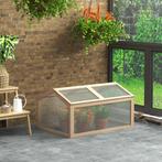 TRUUSK Kweekkas Broeikas 102x71x53cm Met Weerbestendige Hout, Verzenden