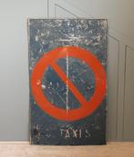 TAXIS - Verkeersbord - Verbodsbord - Metaallegering, Antiek en Kunst