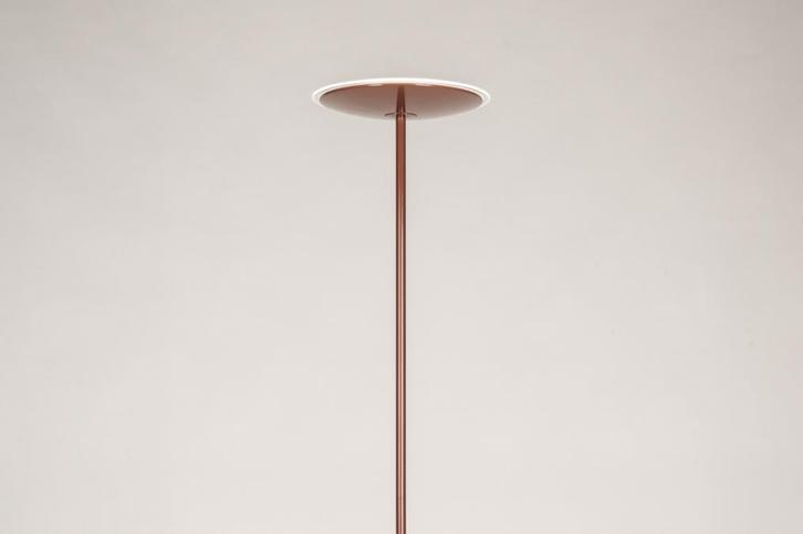 Rietveld Vloerlampen - Bruin, Rood - Metaal, Huis en Inrichting, Lampen | Vloerlampen, Verzenden