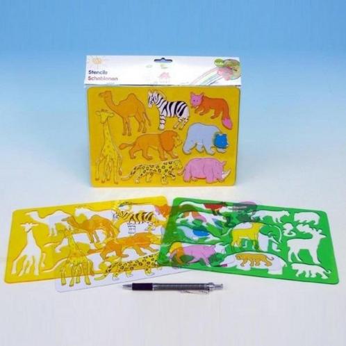 Lifetime Dieren sjablonen - creatief tekenen - set van 2..., Hobby en Vrije tijd, Schilderen, Nieuw, Ophalen of Verzenden