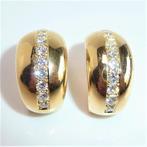 Oorbellen - 18 karaat Geel goud -  1.10ct. tw. Diamant, Sieraden, Tassen en Uiterlijk, Antieke sieraden