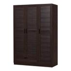 Kledingkast Finning 176x120x52 cm met 1 lade walnootkleurig, Huis en Inrichting, Kasten | Kledingkasten, Verzenden, Nieuw