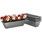 Bloempottenset -- Stapelbaar - Weerbestendig - Grijs, Ophalen of Verzenden, Nieuw