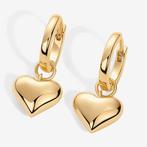 Oorbellen - 14 karaat Geel goud - Puffy Hart Oorbellen, Sieraden, Tassen en Uiterlijk, Oorbellen, Nieuw