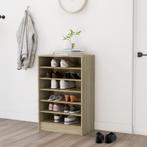 vidaXL Schoenenkast 60x35x92 cm bewerkt hout sonoma, Verzenden, Nieuw