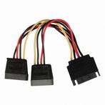 S-ATA 15 pins naar 2x S-ATA 15 pins voedingskabel, Computers en Software, Pc- en Netwerkkabels, Verzenden, Nieuw