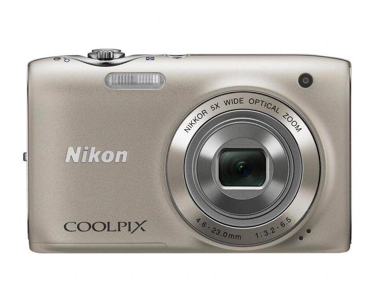 Nikon Coolpix S3100 Digitale Compact Camera - Zilver (In doo, Audio, Tv en Foto, Fotocamera's Digitaal, Zo goed als nieuw, Verzenden