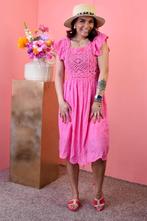 Jurk katoen broderie fuchsia, Ophalen of Verzenden, Nieuw