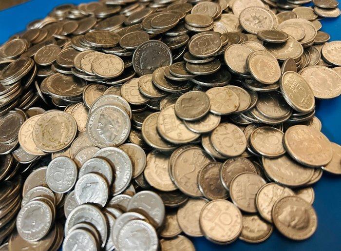 Nederland. Wilhelmina. 25 Cent 1948 (Zonder Minimumprijs), Postzegels en Munten, Munten | Europa | Niet-Euromunten