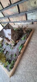 Unknown - Diorama ABANDONED HOUSE H0 - 1930-1940, Hobby en Vrije tijd, Modeltreinen | H0, Nieuw