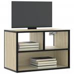 vidaXL Tv-meubel 60x31x39,5 cm bewerkt hout metaal sonoma, Verzenden, Nieuw, Overige houtsoorten