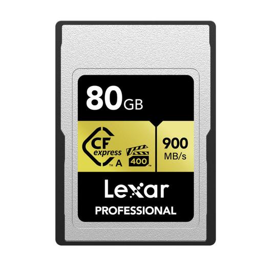 Lexar 80GB CFexpress Pro Type A Gold Series 900Mb/s, Audio, Tv en Foto, Fotografie | Geheugenkaarten, Zo goed als nieuw, Ophalen of Verzenden