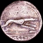 Romeinse Republiek. C. Postumius. Denarius Rome mint. 74