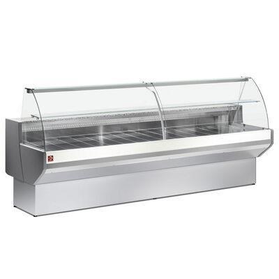 Gekoelde vitrinetoonbank met gebogen ruiten, met reserve -, Zakelijke goederen, Horeca | Keukenapparatuur, Nieuw in verpakking