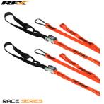 RFX spanbanden oranje / zwart met extra lus, Motoren, Verzenden, Nieuw