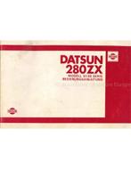 1982 DATSUN 280ZX (S130 SERIE) INSTRUCTIEBOEKJE DUITS