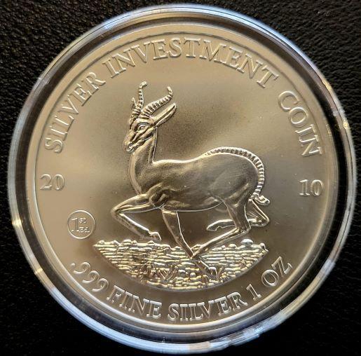 Malawi Springbok 1 oz 2010, Postzegels en Munten, Munten | Afrika, Losse munt, Zilver, Overige landen, Verzenden