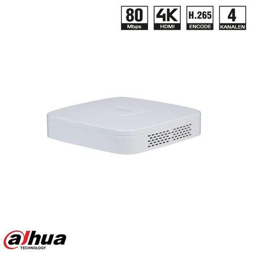 Dahua 4 kanaals Smart 1U 1HDD 4PoE NVR incl. 1 TB HDD, Doe-het-zelf en Verbouw, Alarmsystemen, Verzenden