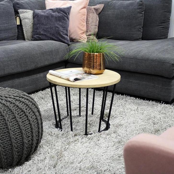 Bijzettafel Salontafel Spinder Design NEW bijzet salon tafel, Huis en Inrichting, Tafels | Salontafels, 50 tot 100 cm, Rond, Nieuw