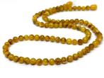 Baltisch barnsteen ketting met ronde kralen - Barnsteen, Verzamelen