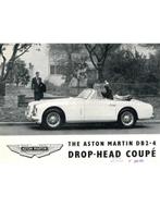1954 ASTON MARTIN DB2-4 DROP-HEAD COUPE LEAFLET ENGELS, Nieuw, Author