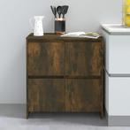 vidaXL Dressoir 70x41x75 cm bewerkt hout gerookt, Verzenden, Nieuw, 50 tot 100 cm, 25 tot 50 cm