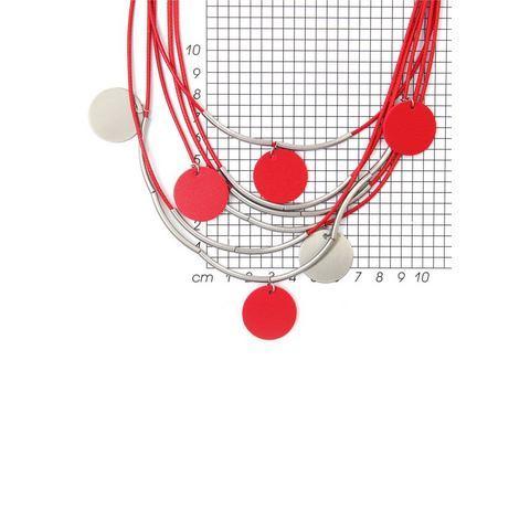 Firetti Ketting met hanger Meer-rijige ronde schijfjes, Sieraden, Tassen en Uiterlijk, Kettingen, Nieuw, Verzenden