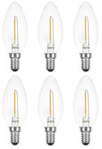 6 stuks LEDmaxx LED kaarslamp E14 1W 100lm 2200K helder N..., Ophalen of Verzenden, Nieuw