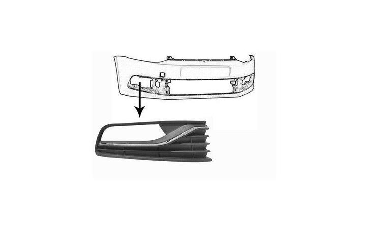 Grill Mistlamp Kap Rechts Chroom Geschikt Voor Polo 6C 20..., Auto-onderdelen, Carrosserie en Plaatwerk, Nieuw, Universele onderdelen