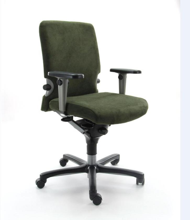 Haworth Comforto 77, nieuwe duurzame stoffering!, Huis en Inrichting, Bureaustoelen, Bureaustoel, Groen, Zo goed als nieuw, Ergonomisch