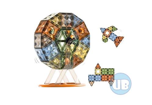 Magnetic Tiles – Reuzenrad 55 delig – Magnetische, Kinderen en Baby's, Speelgoed | Bouwstenen, Nieuw, Verzenden