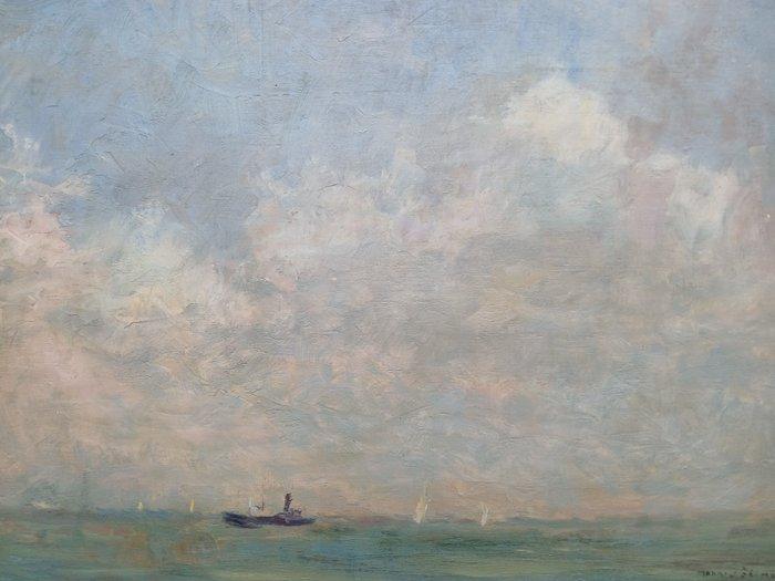 Maurice Seghers (1883-1959) - Wolken boven de zee - Knokke -, Antiek en Kunst, Kunst | Schilderijen | Klassiek