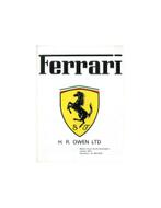 1975 FERRARI HR OWEN BROCHURE ENGELS, Nieuw, Ferrari, Author