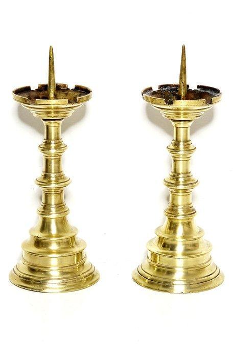 Kandelaar (2) - Verguld brons, Antiek en Kunst, Antiek | Overige Antiek