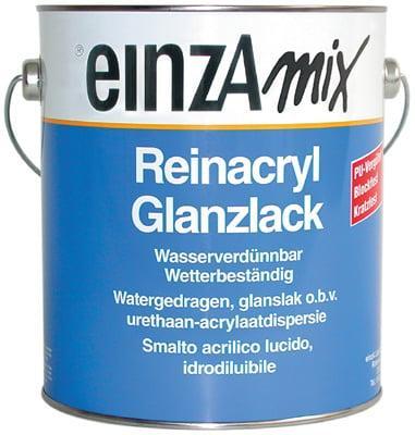 EinzA Reinacryl Glanzlack - Ral 1013 - 5 liter - Hoogglan..., Doe-het-zelf en Verbouw, Verf, Beits en Lak, Lak, Overige kleuren