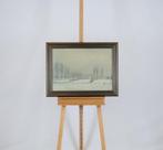Leo van Gemert (1912–1989) - Sneeuwlandschap met boerderij, Antiek en Kunst