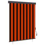 vidaXL Rolgordijn voor buiten 140x250 cm oranje en bruin, Huis en Inrichting, Stoffering | Gordijnen en Lamellen, Verzenden, Nieuw