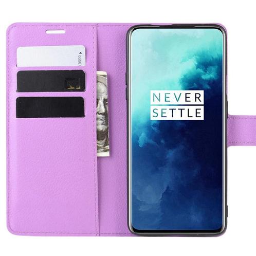 ProGuard OnePlus 7T Pro Wallet Flip Case Paars, Telecommunicatie, Mobiele telefoons | Hoesjes en Frontjes | Overige merken, Nieuw