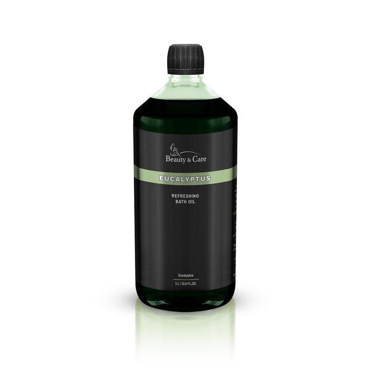 Beauty & Care Eucalyptus badolie 1 L.  new, Huis en Inrichting, Badkamer | Badtextiel en Accessoires, Overige typen, Wit, Nieuw