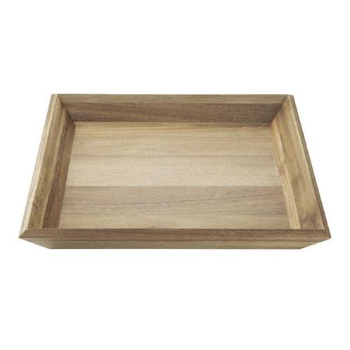Dienblad | Acaciahout | 380x355x50(h)mm Cambro, Zakelijke goederen, Horeca | Keukenapparatuur, Nieuw in verpakking, Verzenden