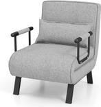 COSTWAY 4-in-1 slaapstoel met bedfunctie, inklapbare slaapba, Verzenden, Zo goed als nieuw