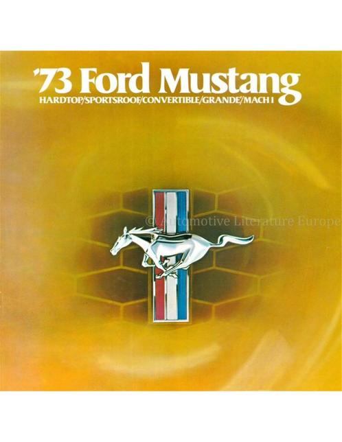 1973 FORD MUSTANG BROCHURE ENGELS (USA), Boeken, Auto's | Folders en Tijdschriften