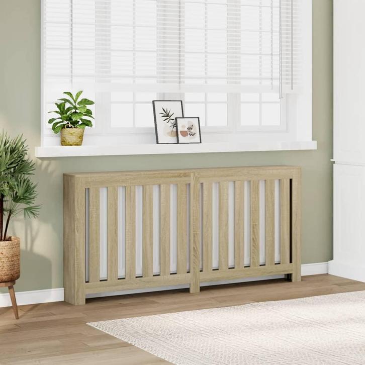 vidaXL Radiatorombouw 175x20x82 cm bewerkt hout sonoma, Doe-het-zelf en Verbouw, Verwarming en Radiatoren, Nieuw, Verzenden
