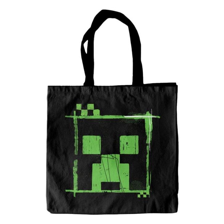 Minecraft Tote Bag Glitch (Bags, Merchandise & Overig), Sieraden, Tassen en Uiterlijk, Tassen | Rugtassen, Zo goed als nieuw, Verzenden